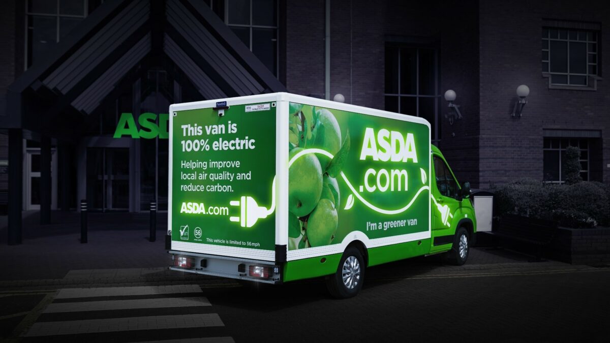 Asda has been making progress on its UK electric vehicle fleet as it aims to completely remove diesel vans from its home delivery service by 2028.