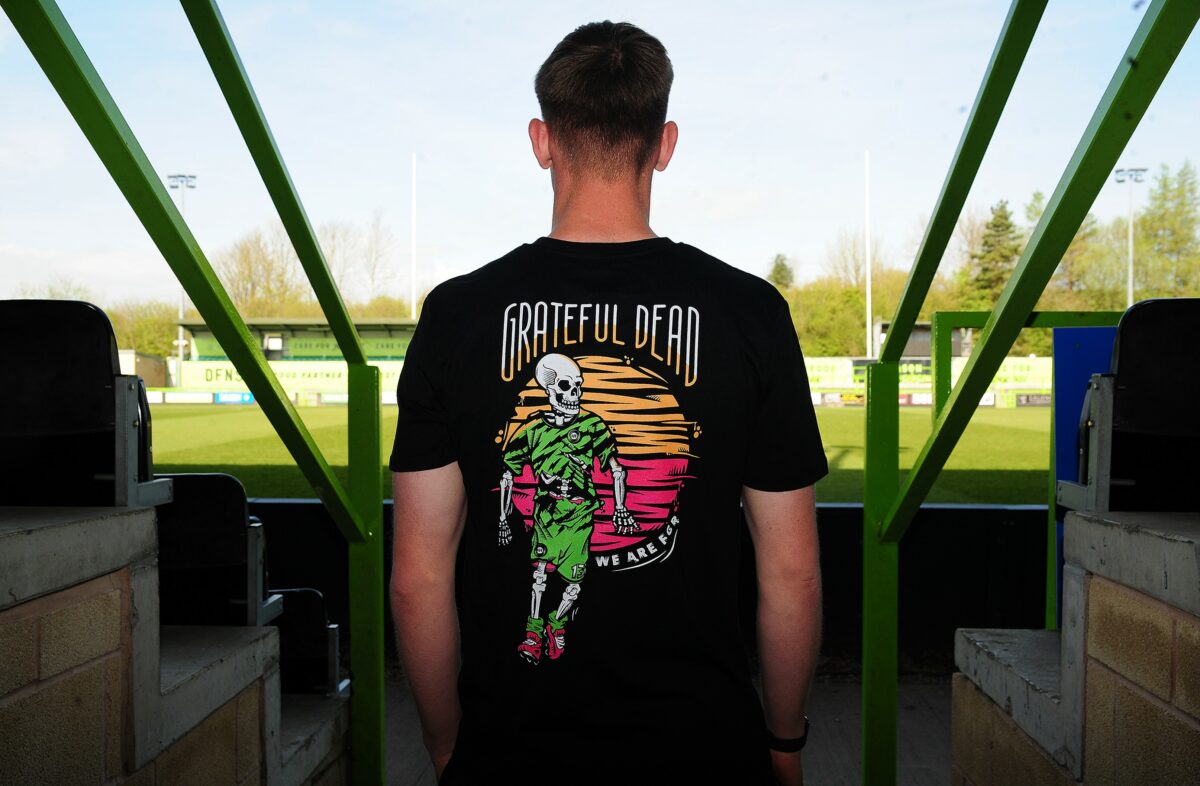 Forest Green Rovers is collaborating with the rock band the Grateful Dead to roll out environmentally friendly co-branded travel wear for the 2023/24 season.