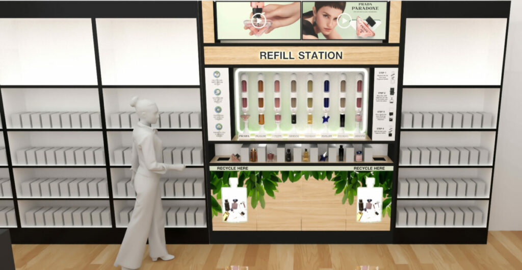 The Perfume Shop fragrance refill station