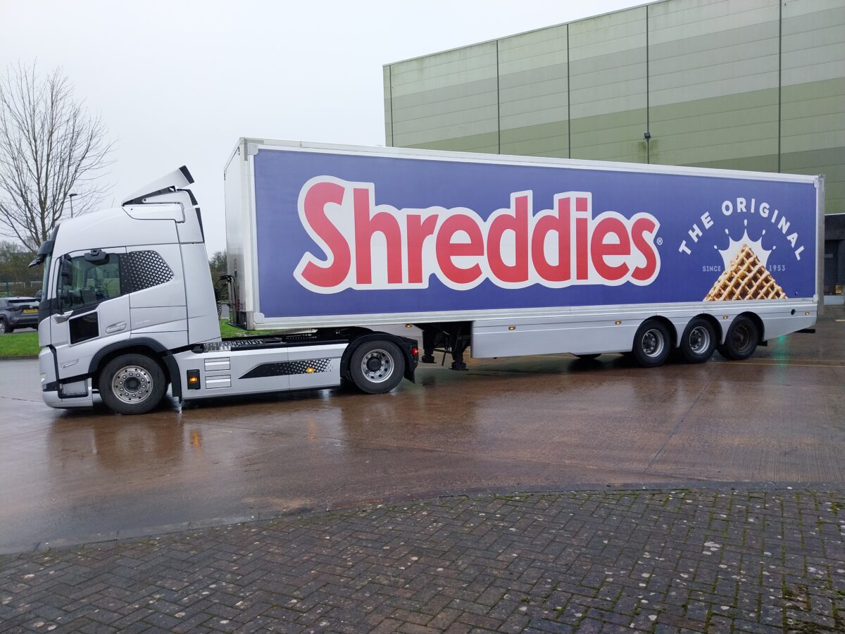 Shreddies cereal truck