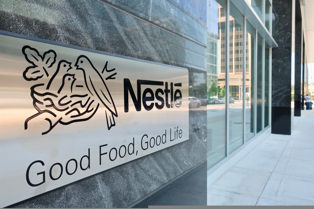 NESTLE USA - entrance to headquarters building with sign
